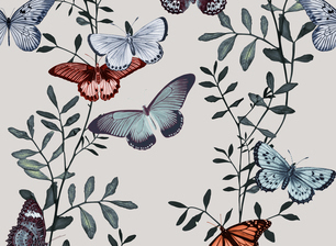 Butterflies by Maite Tiscar Seamless Repeat Royalty-Free Stock Pattern ...
