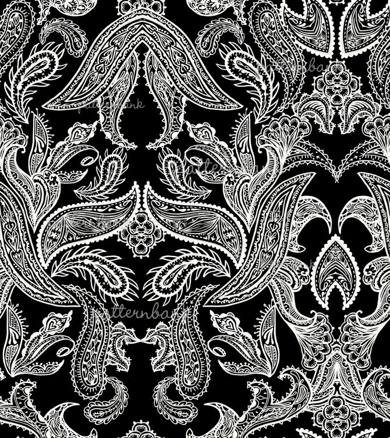 Paisley Yaara by Michal Gorelick Seamless Repeat Royalty-Free Stock ...