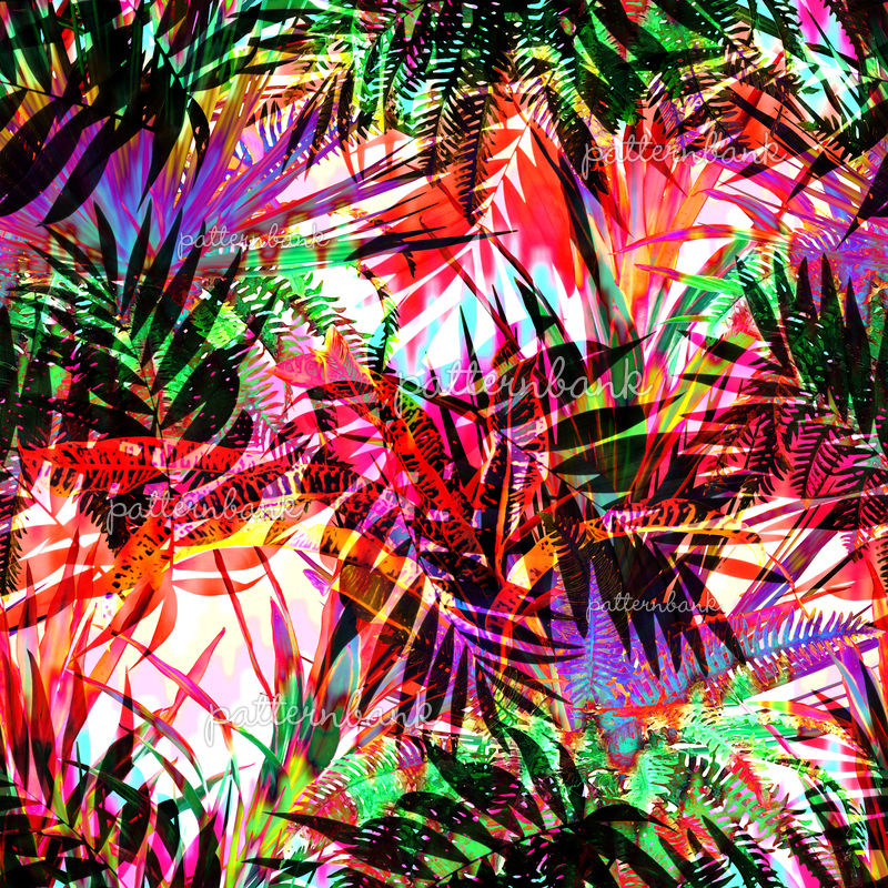 Neon Foliage by Camila Coelho Seamless Repeat Royalty-Free Stock ...