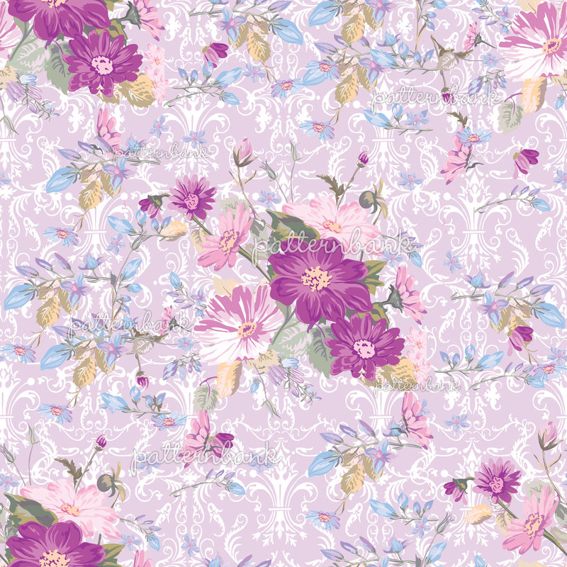 Floral Bouquet Vector Pattern With Small Flowers and Leaves by Mindy 77 ...