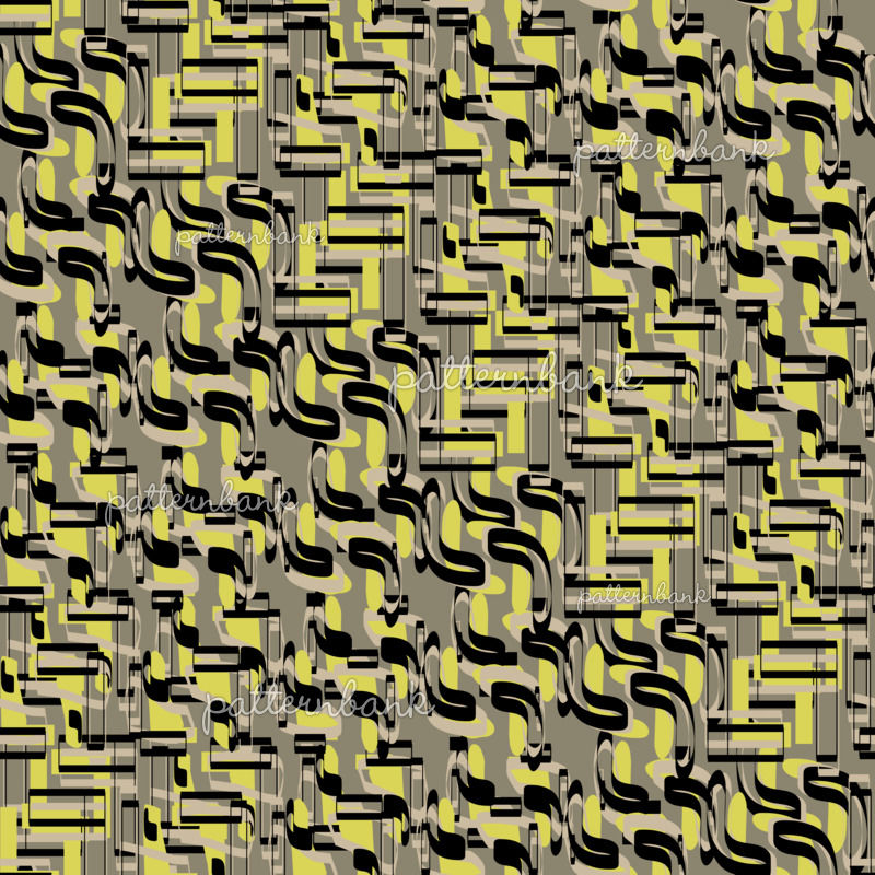 Twisted Geometry by Sonja Sporrer-Hornfeck Seamless Repeat Vector ...