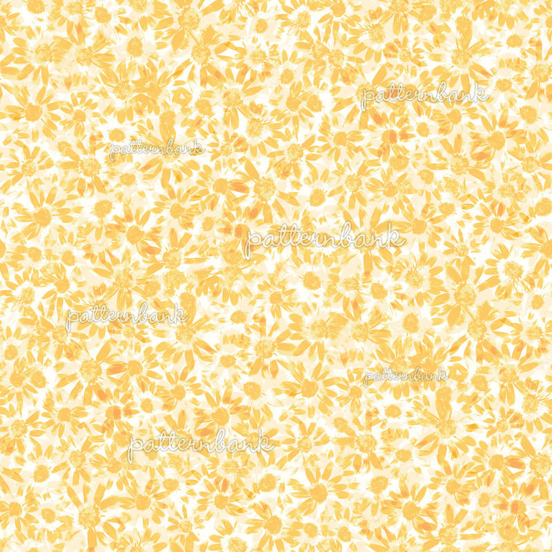 Pressed Yellow Flowers by Lolah Studio Seamless Repeat Royalty-Free ...