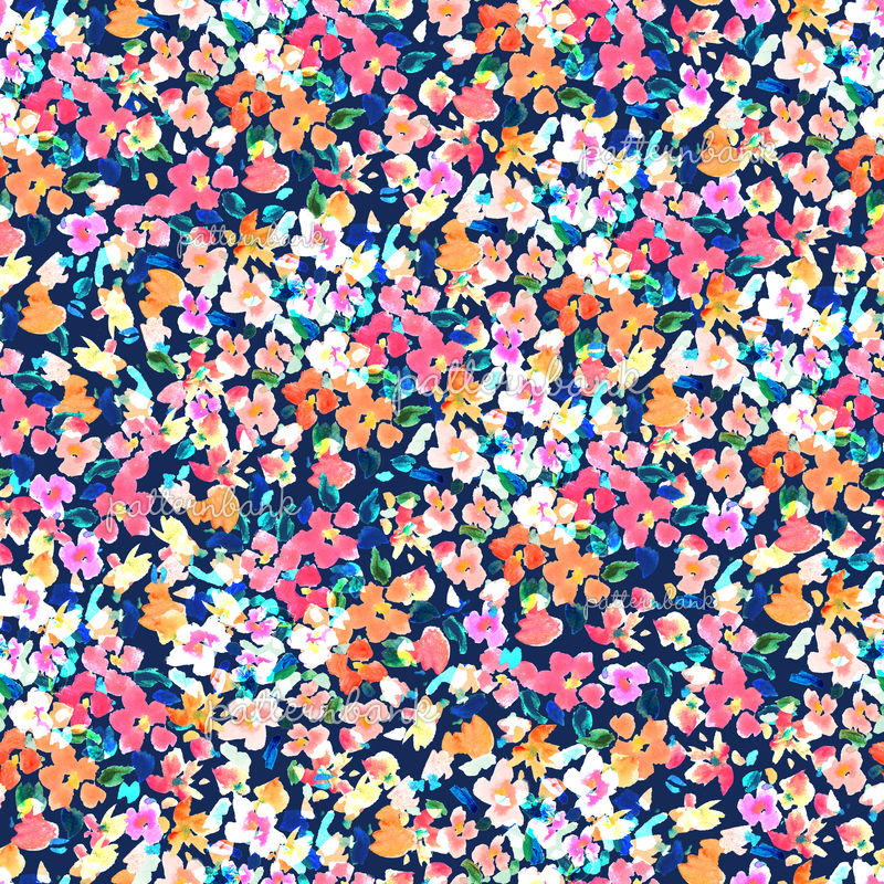 Ditsy Floral Print by Lauren Thomas Designs Seamless Repeat