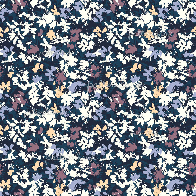 Fractured Flowers by Pattern Palette Hub Seamless Repeat Royalty-Free ...