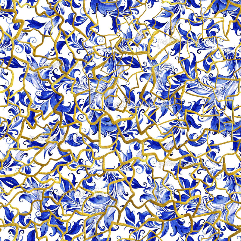 Hand-Drawn Kintsugi by yalcin kesen Seamless Repeat Royalty-Free Stock  Pattern - Patternbank