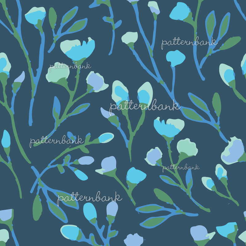 Nark-Blue by Dorota Kmiecik Seamless Repeat Vector Royalty-Free Stock ...